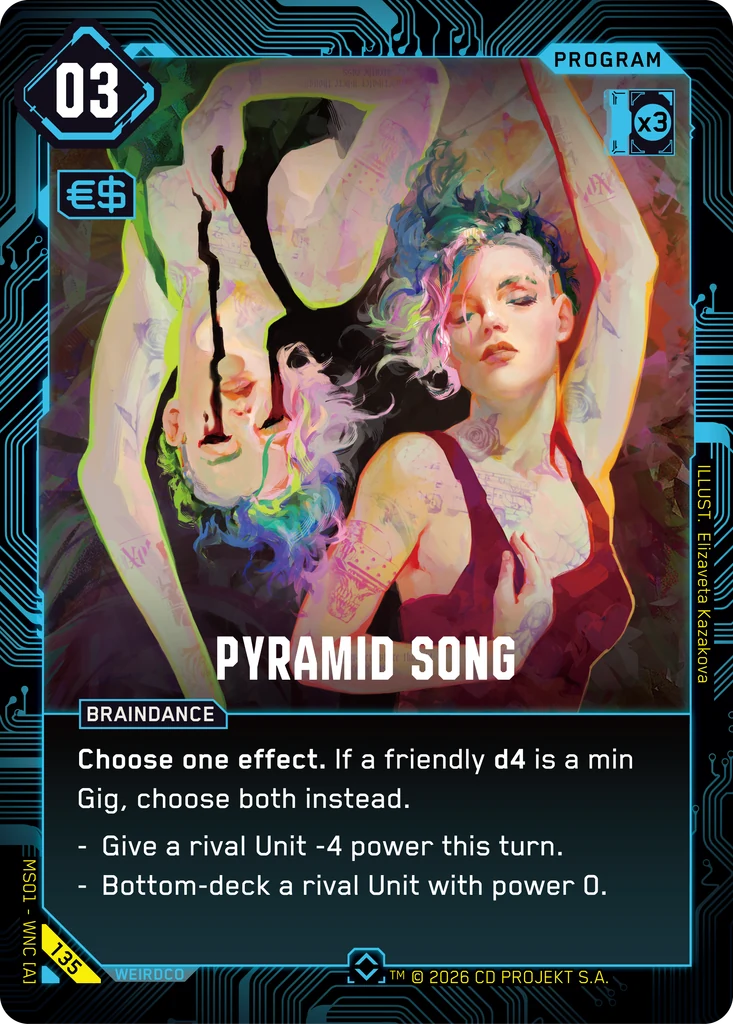 Pyramid Song — karta Program Cyberpunk TCG (Welcome to Night City — Retail)