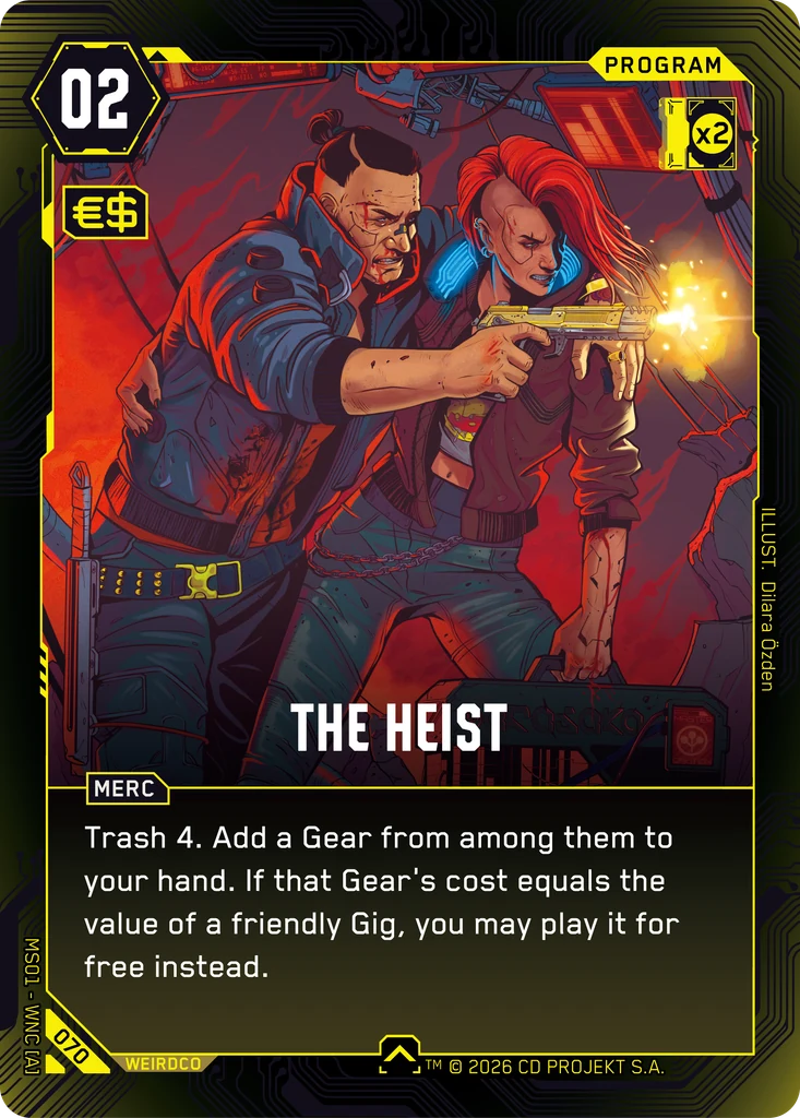 The Heist — karta Program Cyberpunk TCG (Welcome to Night City — Retail)
